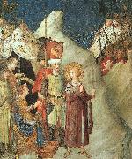 Simone Martini St.Martin Renouncing the Sword oil painting on canvas
